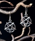 Mobile Preview: Hexenshop Dark Phönix Männliches Pentagramm Ohrringe